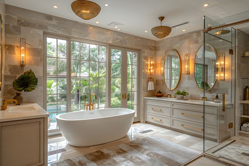 Spa-Style Tub Area